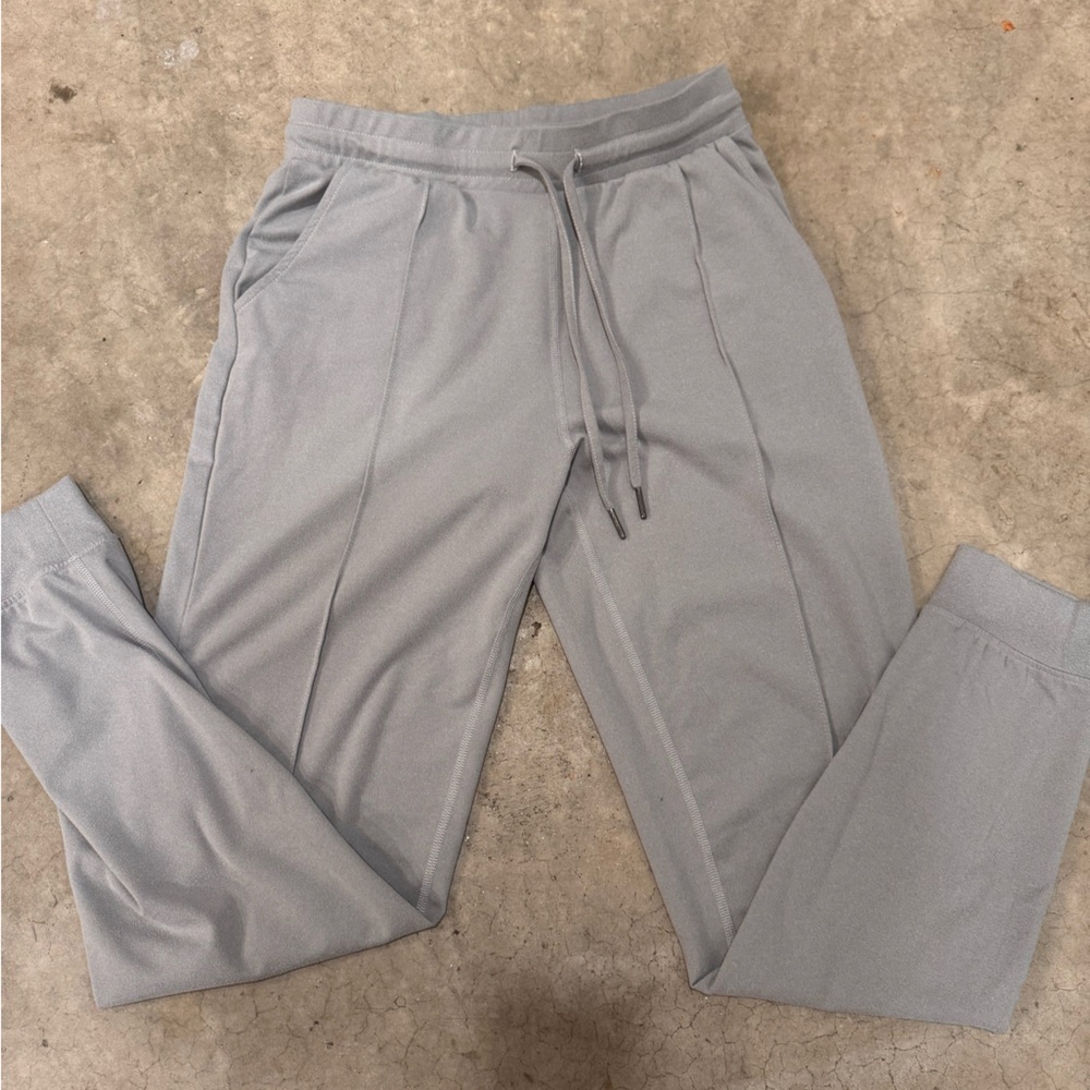 Halston Heritage Gray Track Pants with Elastic Waistband